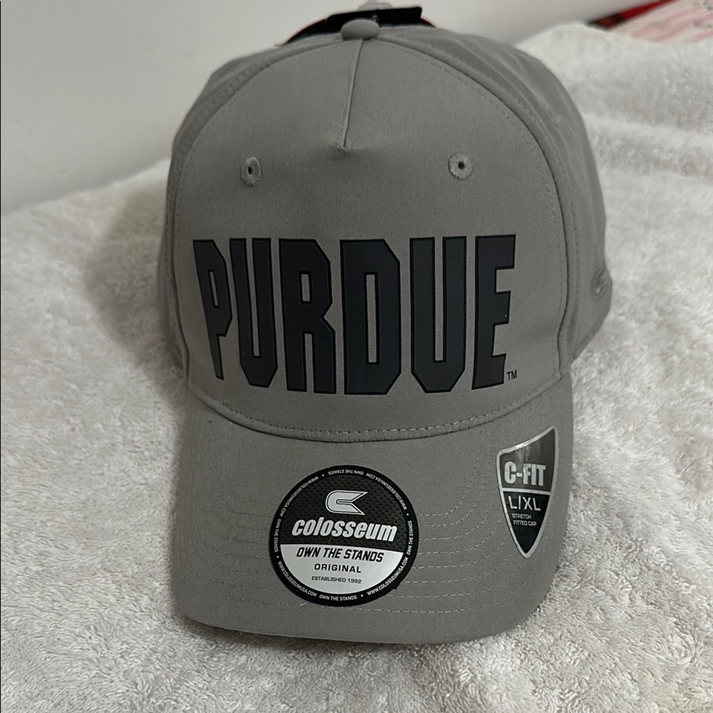 Colosseum Gray Purdue Cap